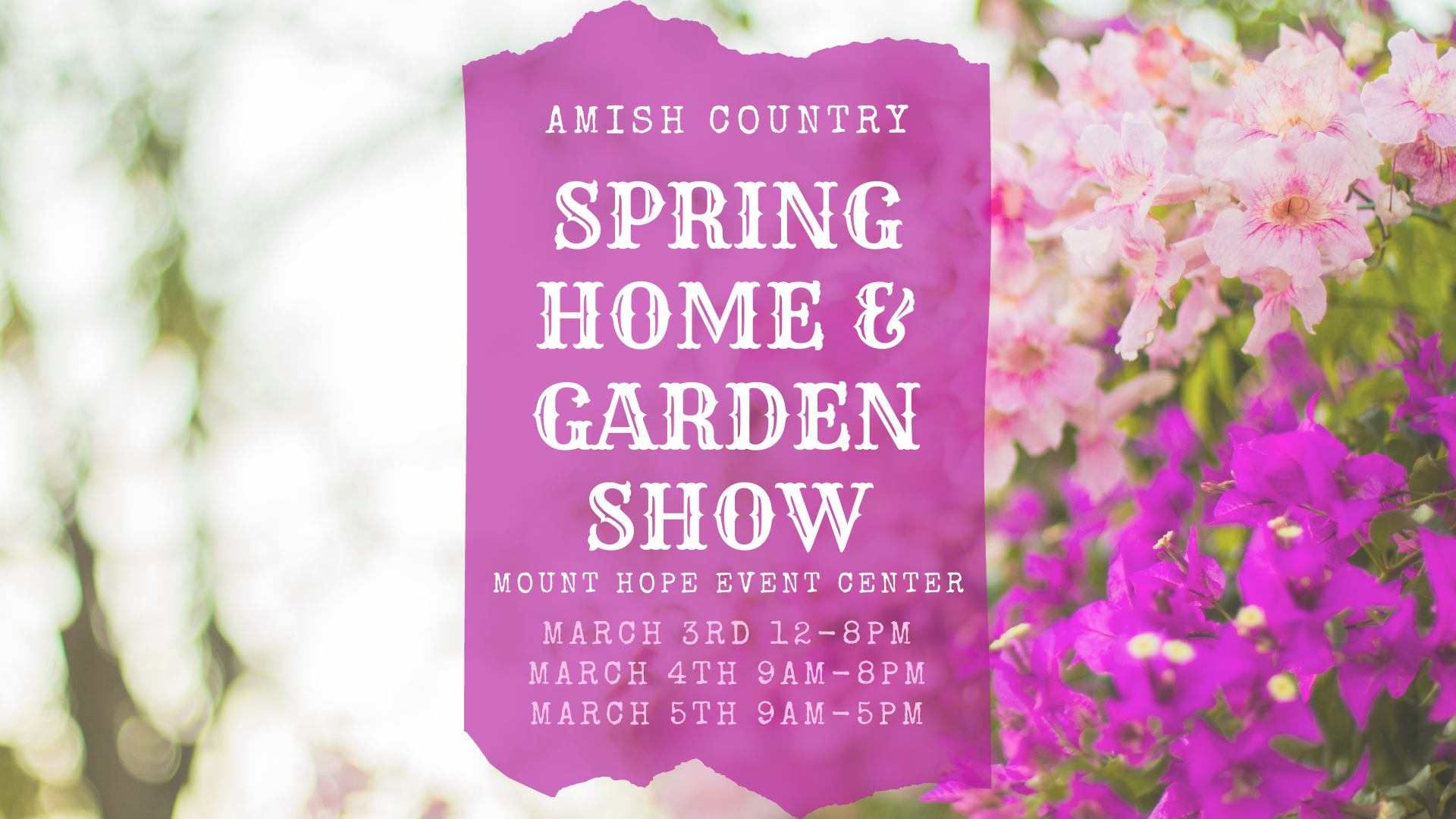 Learn more about the Mt Hope Amish Home and Garden show